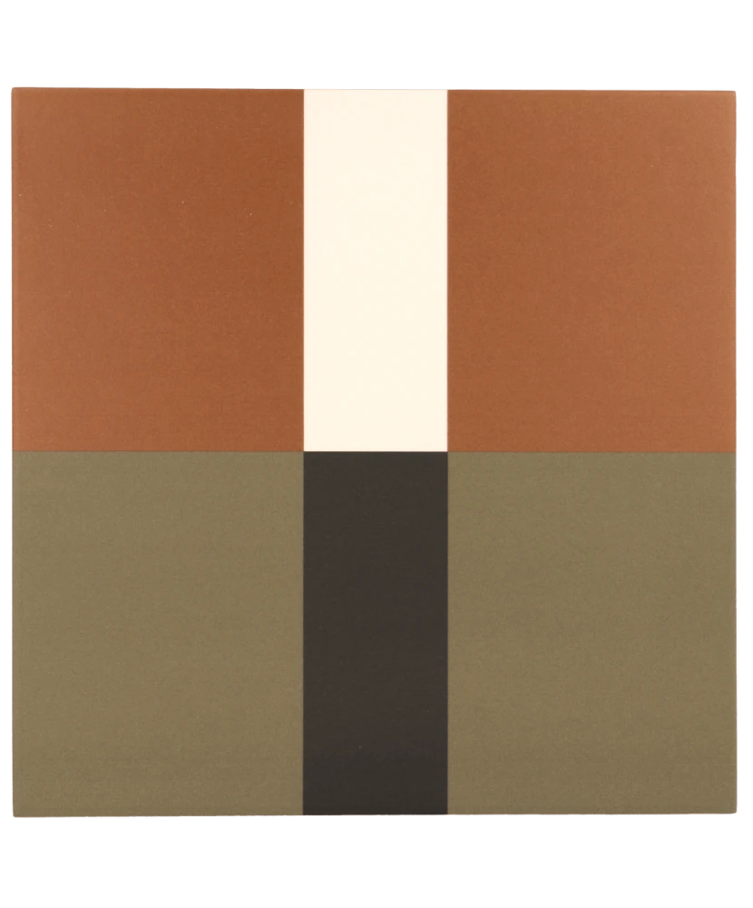 Carrelage Bauhome Band Warm 20x20 cm - vue de face du carreau