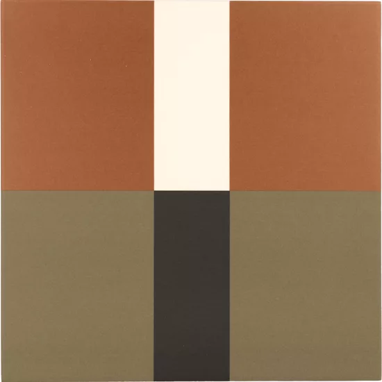Carrelage Bauhome Band Warm 20x20 cm - vue de face du carreau