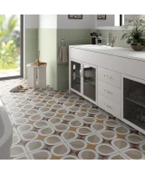 Carrelage Bauhome Blatt Warm 20x20 cm - vue d’ambiance