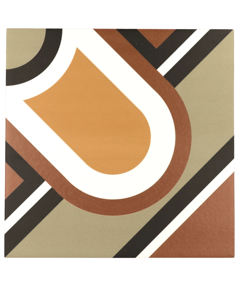 Carrelage Bauhome Blume Warm 20x20 cm - vue de face du carreau