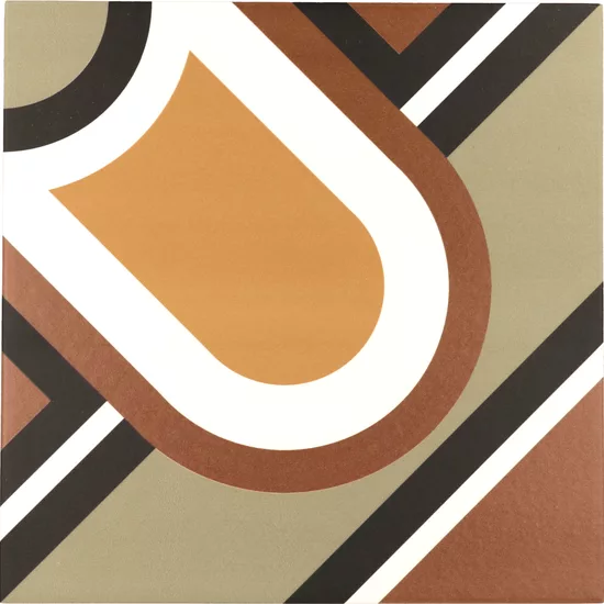 Carrelage Bauhome Blume Warm 20x20 cm - vue de face du carreau