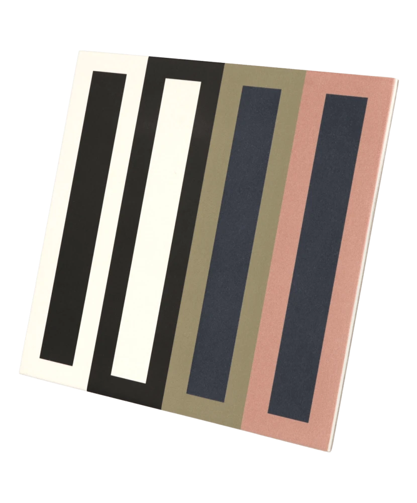 Carrelage Bauhome Domino Cold 20x20 cm - vue latérale du carreau