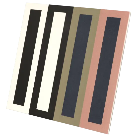 Carrelage Bauhome Domino Cold 20x20 cm - vue latérale du carreau