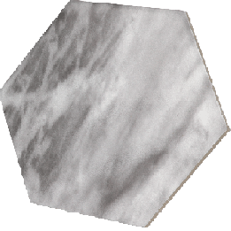 Bardiglio Hexagon Dark Matt 17.5x20 cm - carrelage NAIS