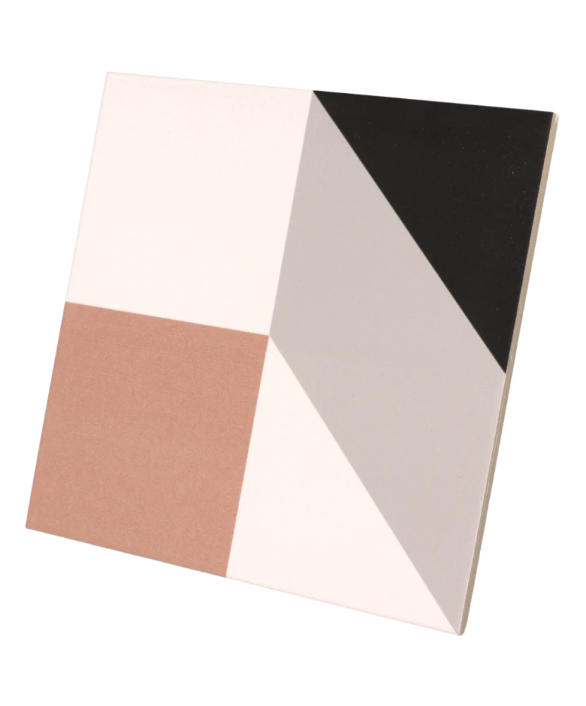 Carrelage Bauhome Karo Cold 20x20 cm - détail du carreau