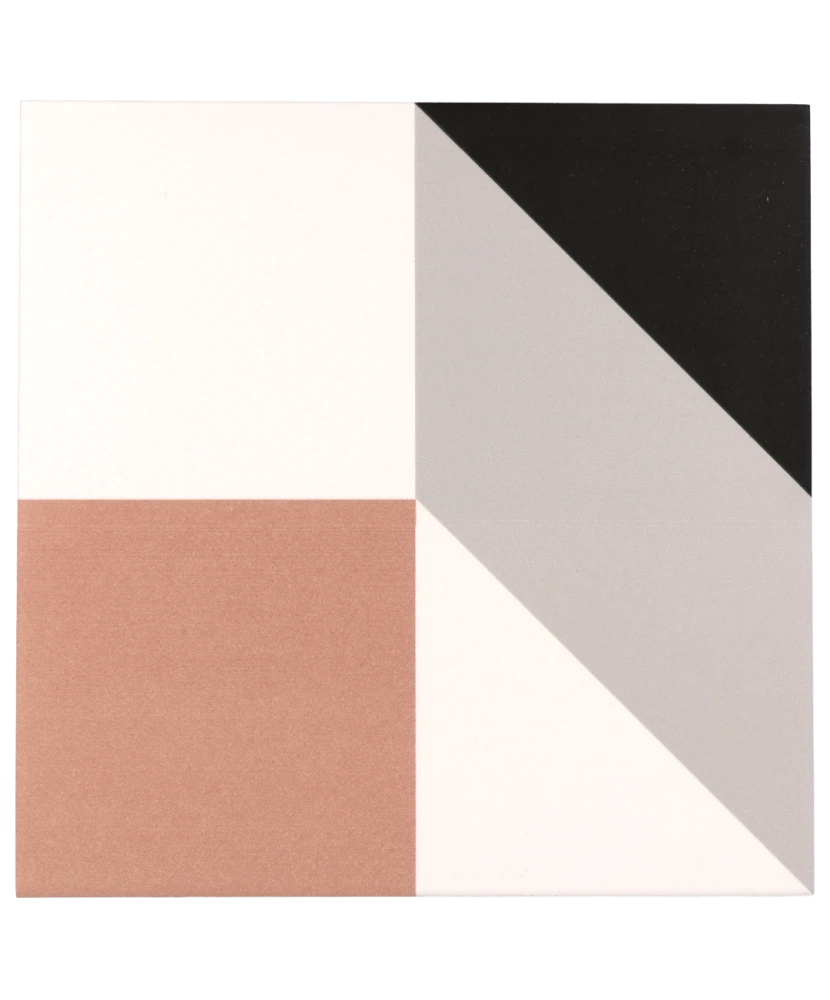 Carrelage Bauhome Karo Cold 20x20 cm - vue de face du carreau