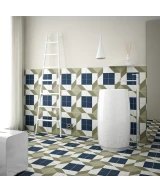 Carrelage Bauhome Karo Warm 20x20 cm - vue d’ambiance 2