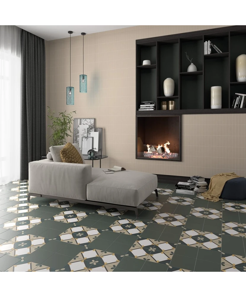 Carrelage Bauhome Korola Cold 20x20 cm - vue d’ambiance