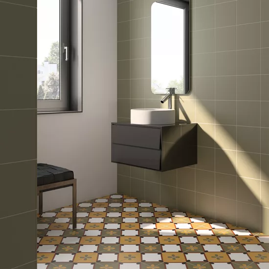 Carrelage Bauhome Minze 20x20 cm - vue d’ambiance 4