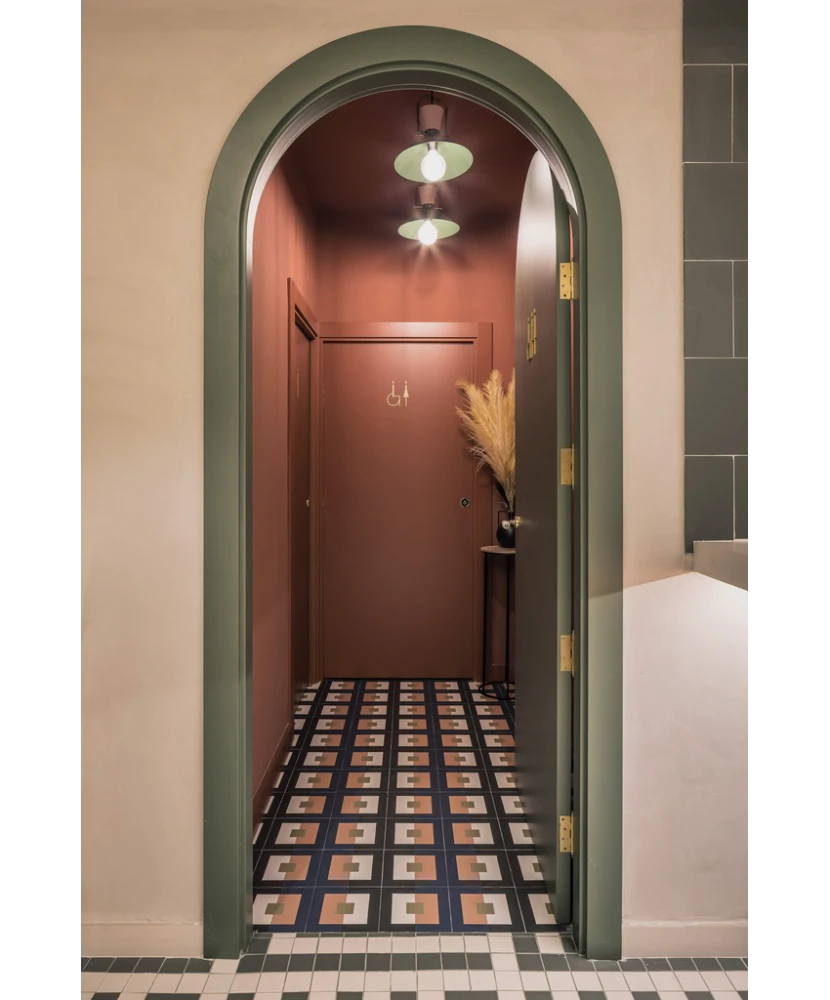 Carrelage Bauhome Punkt Cold 20x20 cm - vue d’ambiance 3
