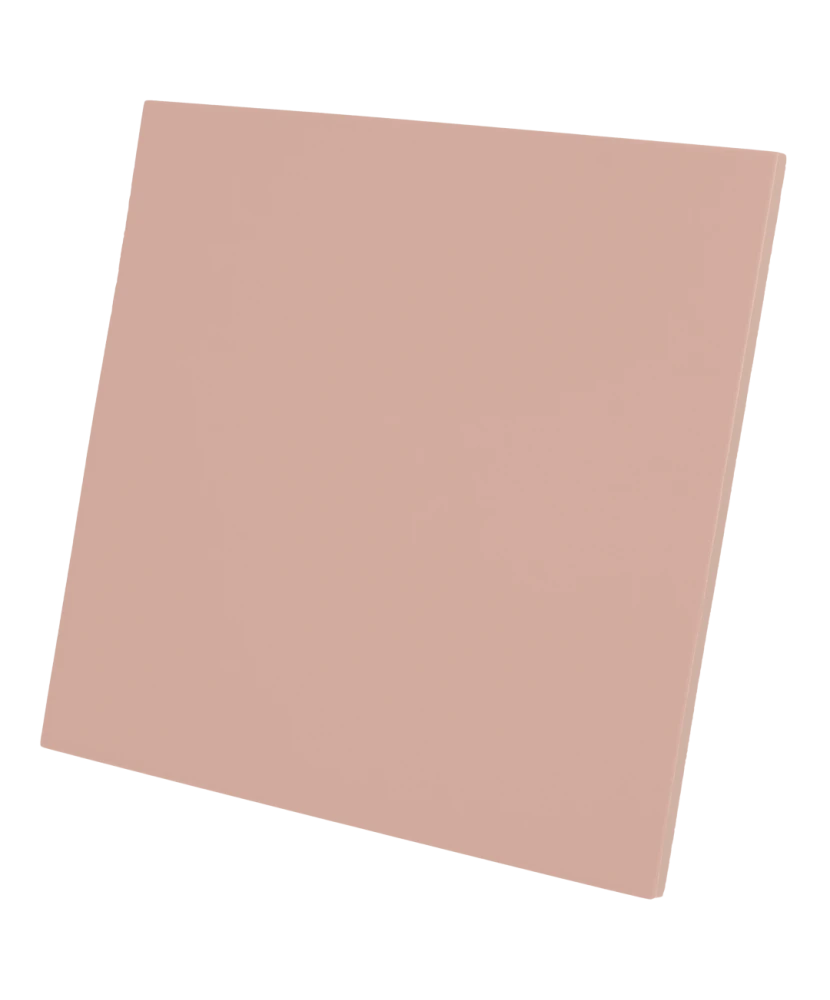 Carrelage Bauhome Rose 20x20 cm - vue latérale du carreau