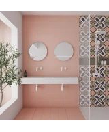 Carrelage Bauhome Rose 20x20 cm - vue d’ambiance 7