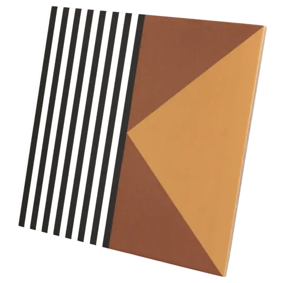 Carrelage Bauhome Strich Warm 20x20 cm, format 20 x 20 cm, collection Bauhome, finition antidérapant