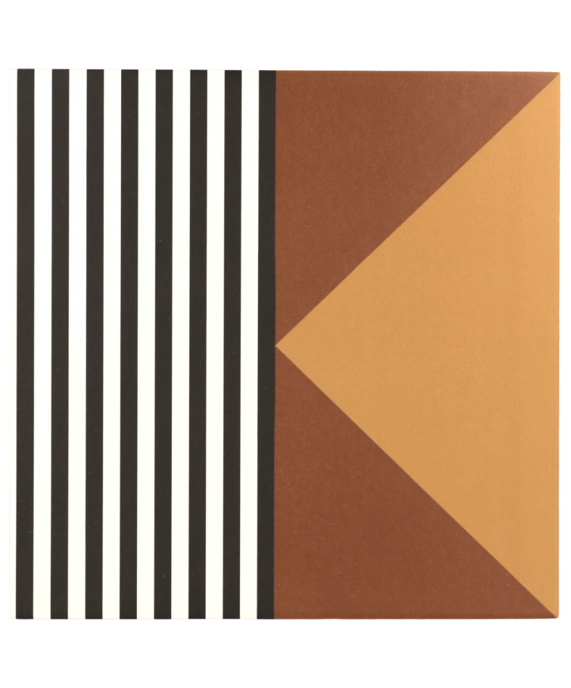 Carrelage Bauhome Strich Warm 20x20 cm - vue de face du carreau