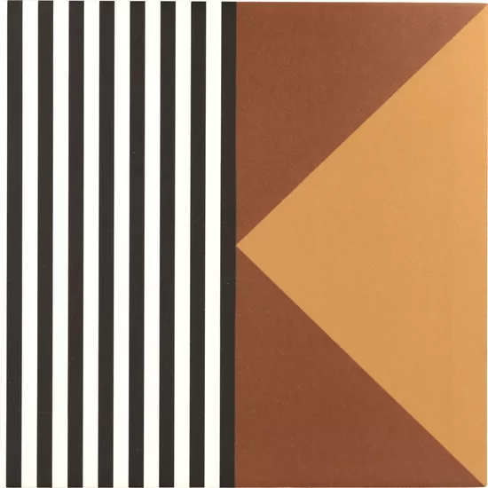 Carrelage Bauhome Strich Warm 20x20 cm - vue de face du carreau
