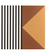 Carrelage Bauhome Strich Warm 20x20 cm - vue de face du carreau