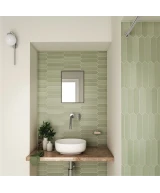 Carrelage Lanse Bahia 5x25 cm - posé en salle de bain