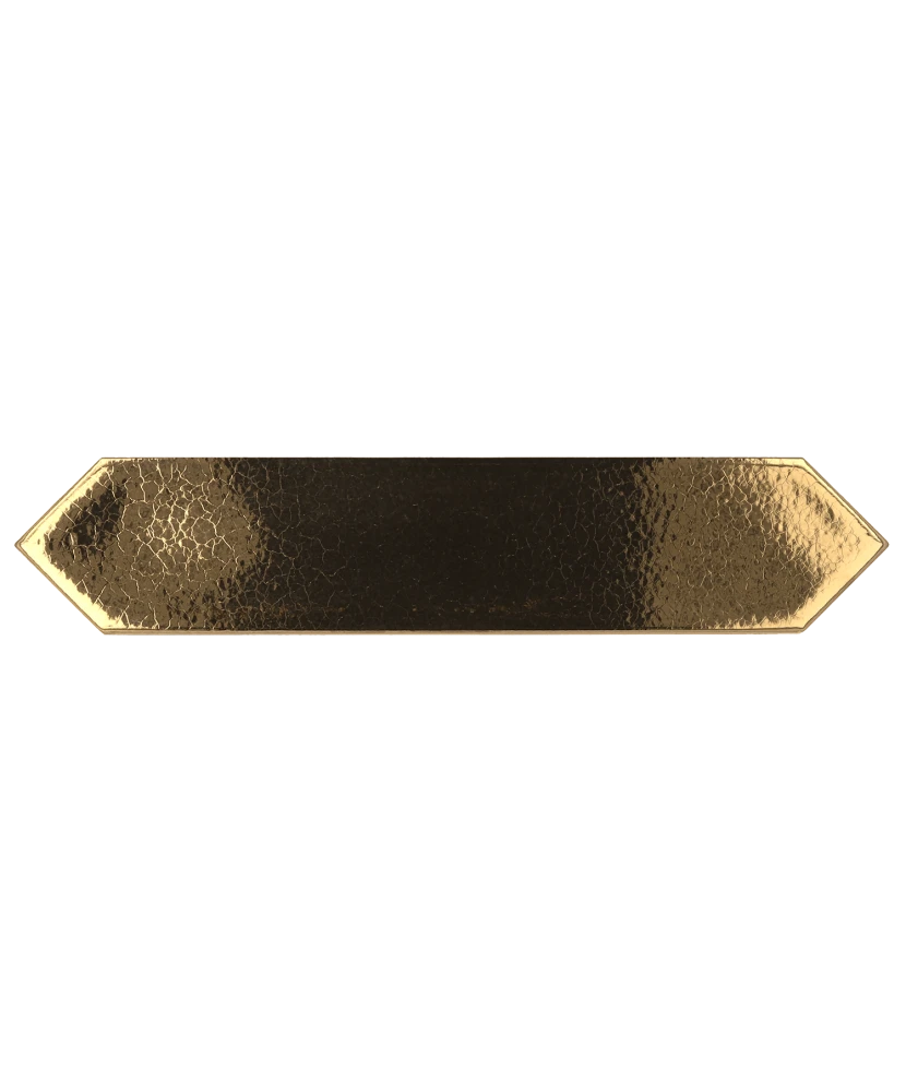 Carrelage Lanse Gold 5x25 cm - vue de face du carreau