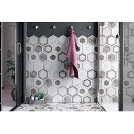 Bardiglio Hexagon Geo Matt 17.5x20 cm - carrelage NAIS - image 4