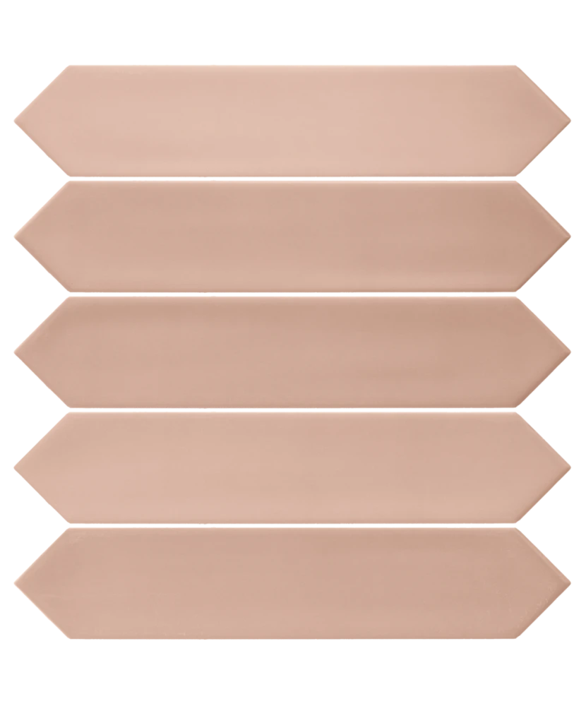 Carrelage Lanse Rose 5x25 cm - détail du carreau 2