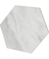 Carrelage Bardiglio Hexagon Light Mat 17,5x20 cm - vue latérale du carreau