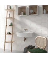 Carrelage Lanse White 5x25 cm - vue d’ambiance