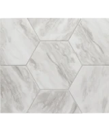 Carrelage Bardiglio Hexagon Light Mat 17,5x20 cm - panneau de carreaux