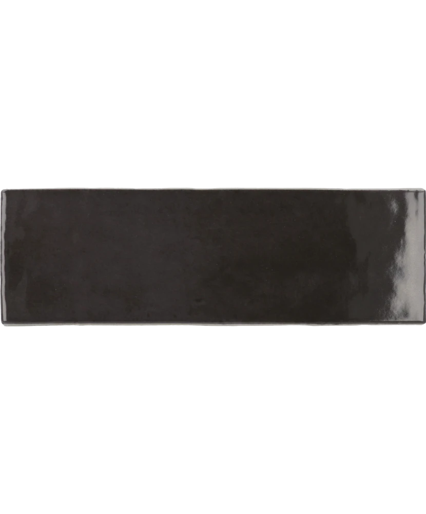 Carrelage Coco Black Hat 5x15 cm - vue de face du carreau