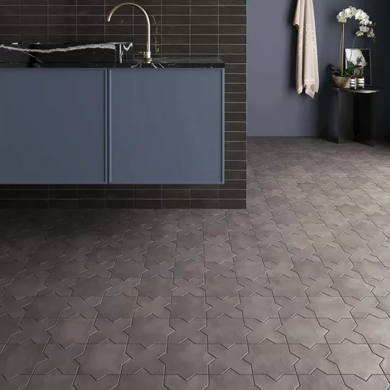 Carrelage Coco Black Hat 5x15 cm - vue d’ambiance 2