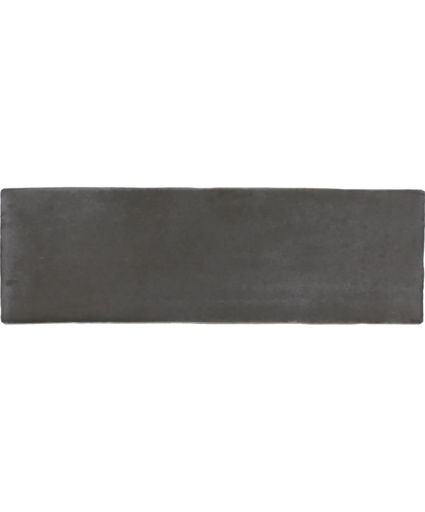 Carrelage Coco Black Hat Mat 5x15 cm - vue de face du carreau