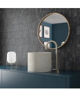 Carrelage Coco Black Hat Mat 5x15 cm - vue d’ambiance