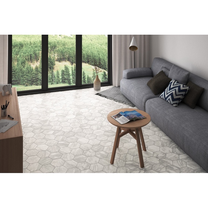 Bardiglio Hexagon Light Matt 17.5x20 cm - carrelage NAIS - image 4