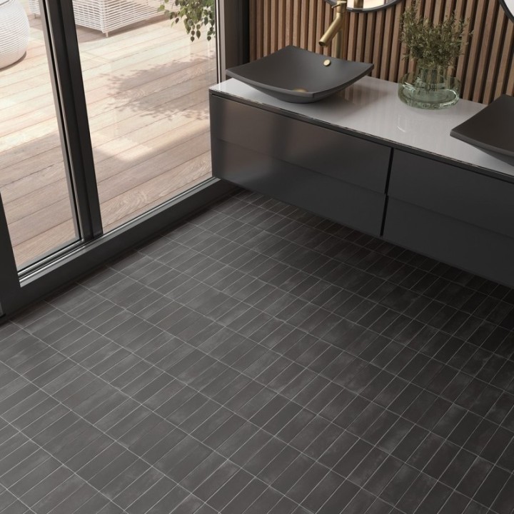 Coco Black Hat Matt 5x15 cm - carrelage NAIS - image 5