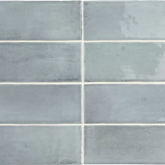 Carrelage Coco Blue Grass 5x15 cm - détail du carreau