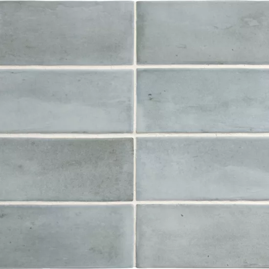 Carrelage Coco Blue Grass Mat 5x15 cm - panneau de carreaux