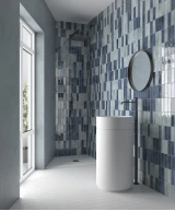 Carrelage Coco Blue Night 5x15 cm - vue d’ambiance 4