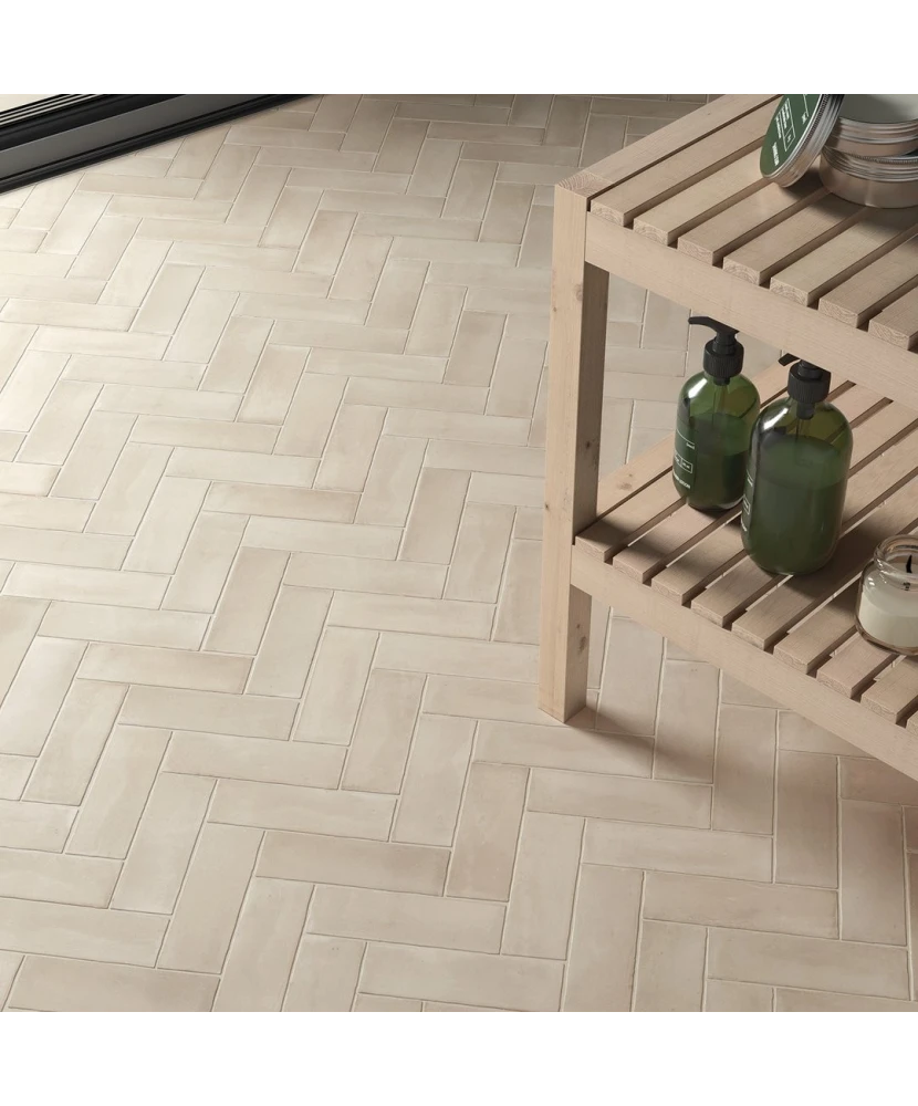 Carrelage Coco Canvas Mat 5x15 cm - vue d’ambiance