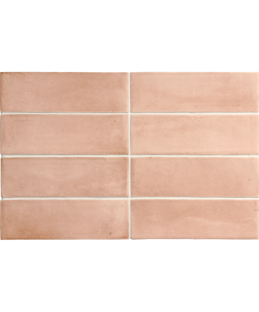 Carrelage Coco Orchard Pink Mat 5x15 cm - panneau de carreaux
