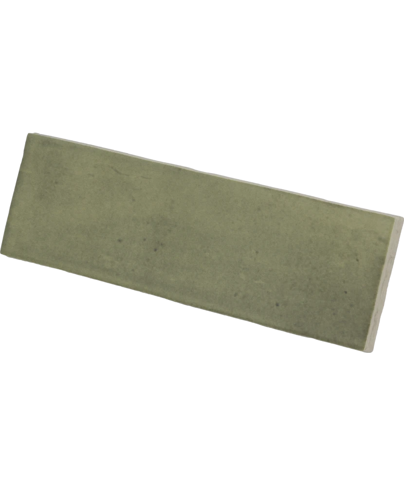 Carrelage Coco Verd Mat 5x15 cm - vue latérale du carreau