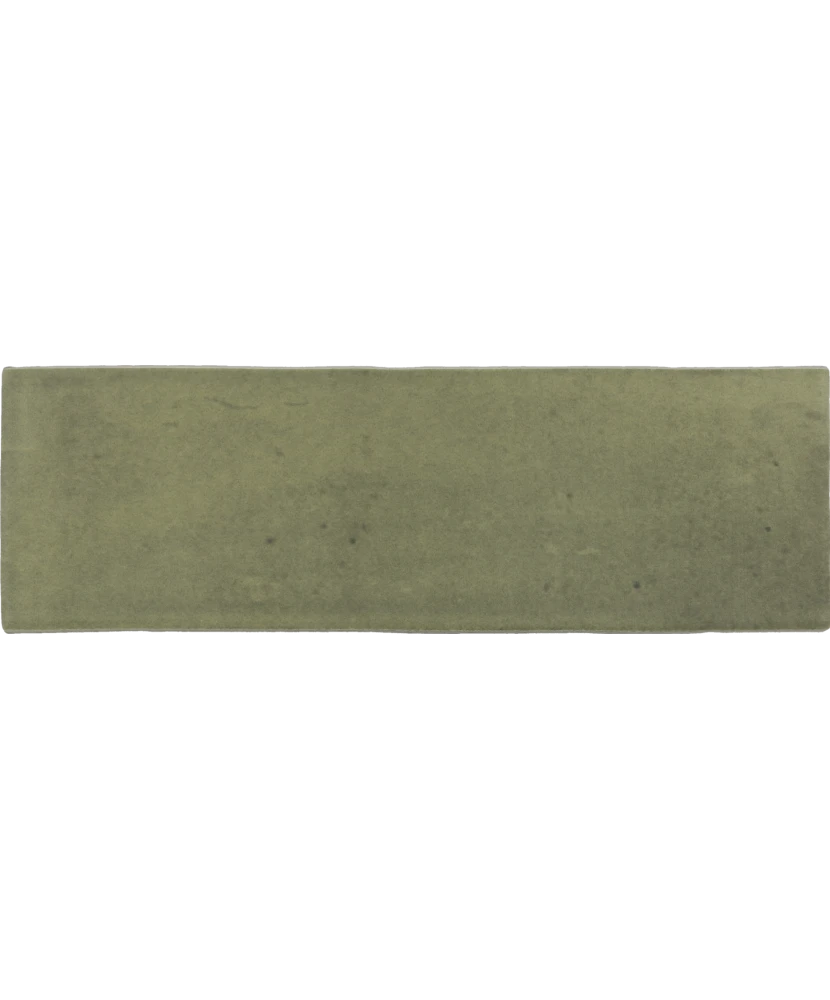 Carrelage Coco Verd Mat 5x15 cm - vue de face du carreau