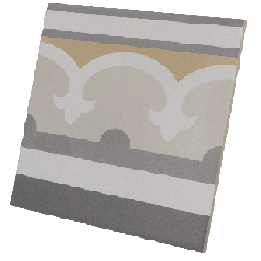 Caprice Burgundy Border 20x20 cm - carrelage NAIS