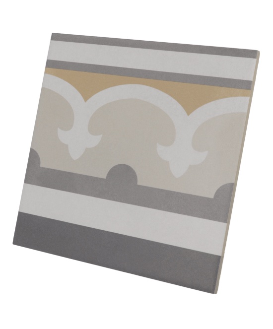 Caprice Burgundy Border 20x20 cm - carrelage NAIS