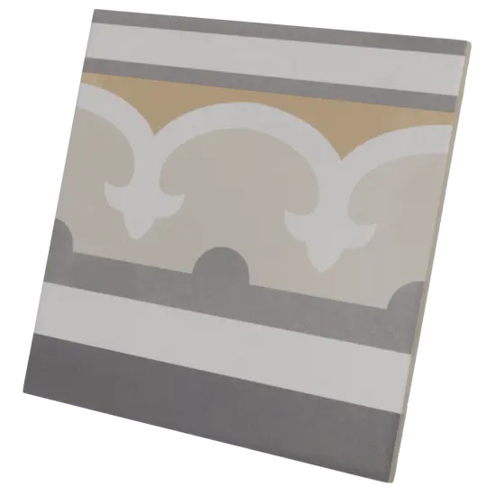 Carrelage Caprice Burgundy Border 20x20 cm, format 20 x 20 cm, collection Caprice, finition mat