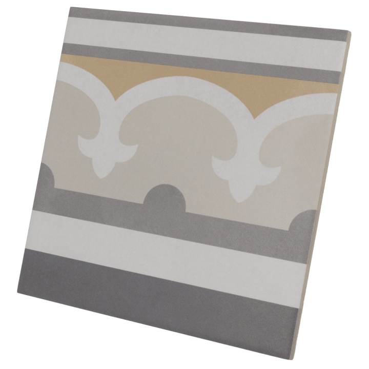 Caprice Burgundy Border 20x20 cm - carrelage NAIS