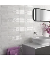 Carrelage Coco White 5x15 cm - vue d’ambiance