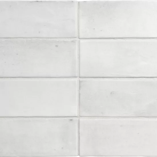 Carrelage Coco White Mat 5x15 cm - panneau de carreaux