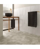 Carrelage Lithos Beige 11,6x10,1 cm - vue d’ambiance