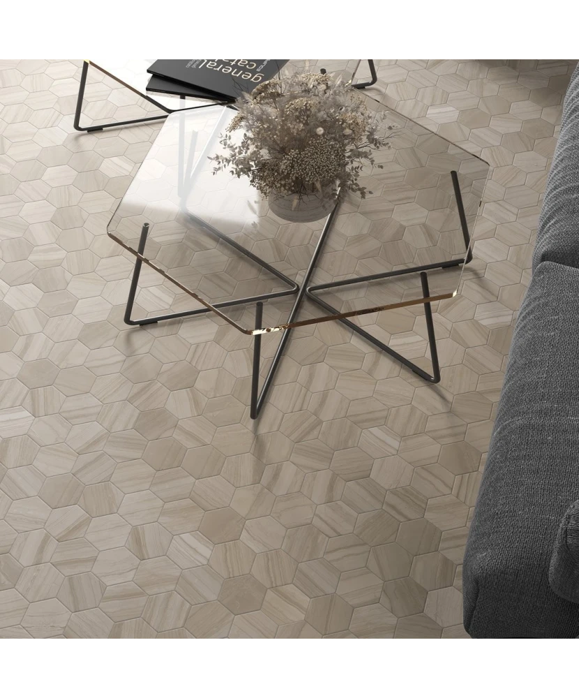 Carrelage Lithos Beige 11,6x10,1 cm - vue d’ambiance 6
