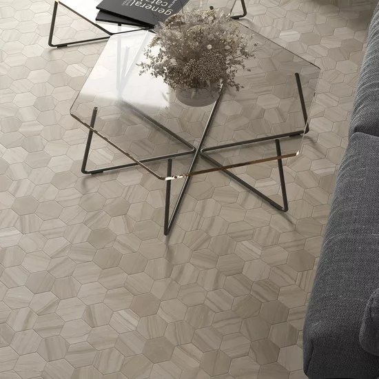 Carrelage Lithos Beige 11,6x10,1 cm - vue d’ambiance 6