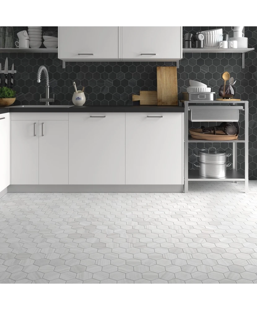 Carrelage Lithos Dark 11,6x10,1 cm - vue d’ambiance 3
